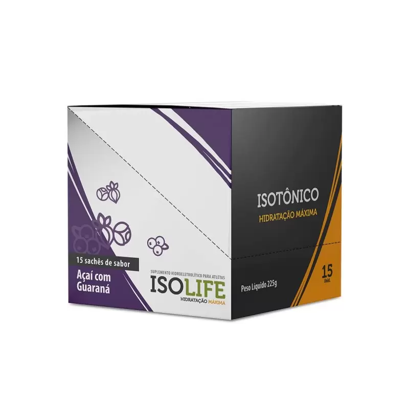 ISOLIFE-ISOTONICO DE AÇAI COM GUARANÁ 15 SACHET